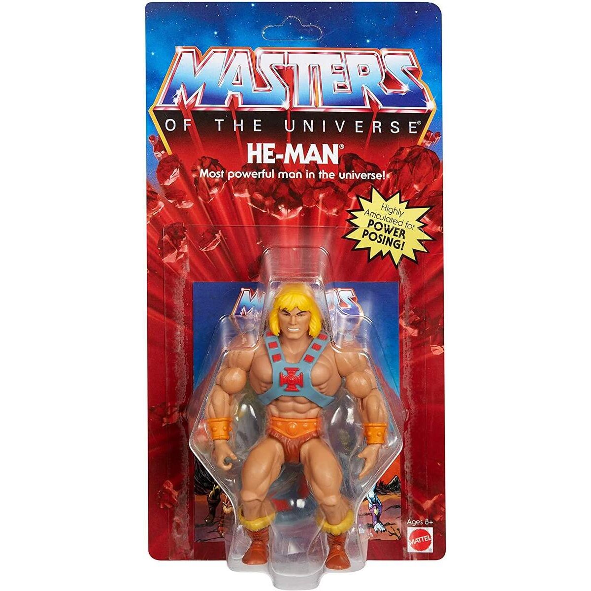 Mattel Masters of the Universe Origins Actionfigur He-Man, 14 cm
