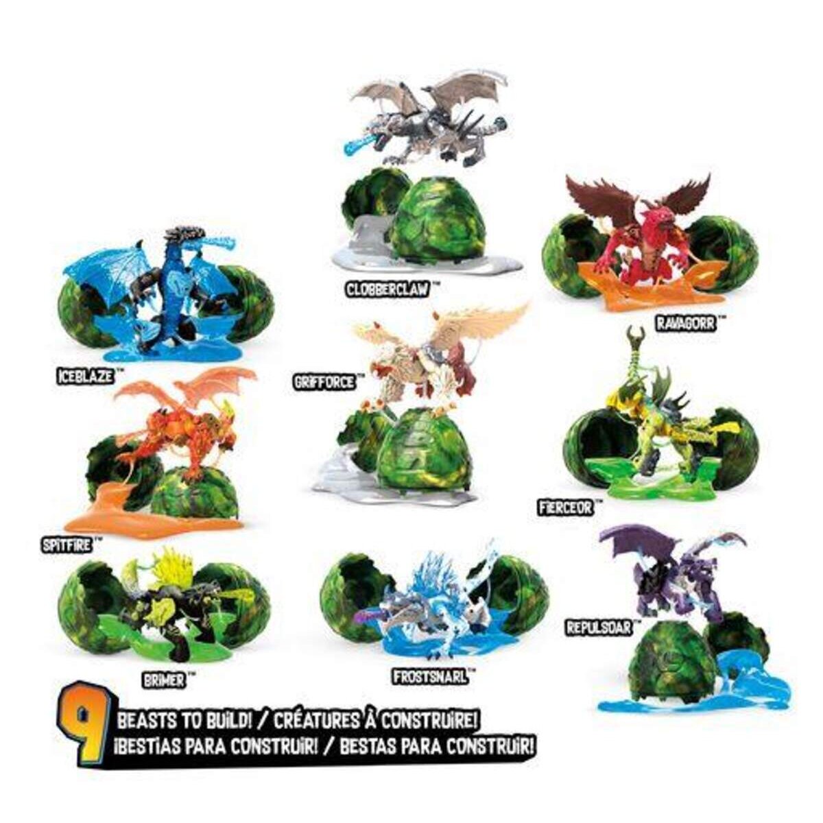 Mattel Mega Breakout Beasts Blindpack Sortiment, sortiert