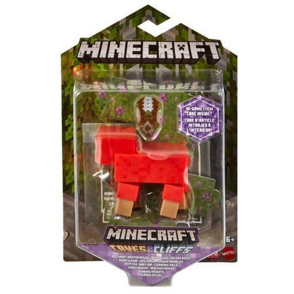 Mattel Minecraft Caves & Cliffs - Red Sheep / Rotes Schaf