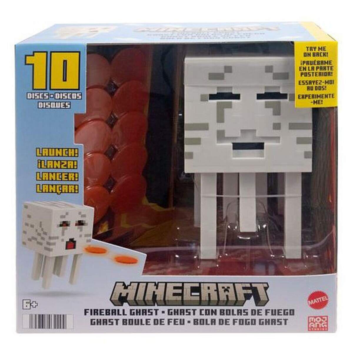 Mattel Minecraft Feuerkugel-Ghast, authentische Figur aus dem Videospiel