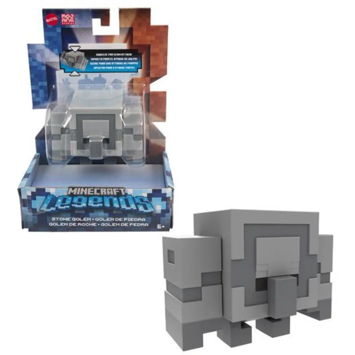 Mattel Minecraft Legends Fidget Figures, 1 Packung, 3-fach sortiert