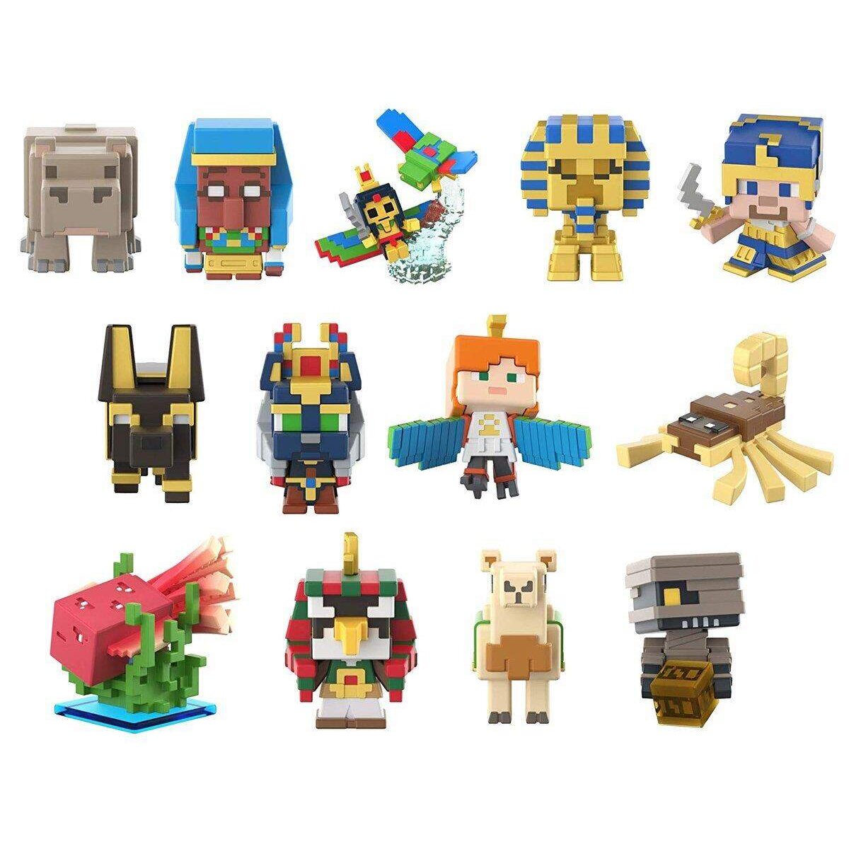 Mattel Minecraft Mini-Figuren Sortiment, 1 Stück, sortiert