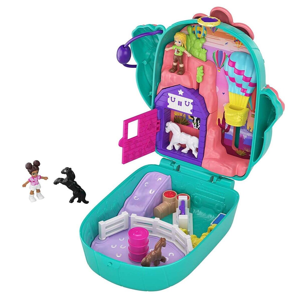 Mattel Polly Pocket Kaktus-Reiterhof Schatulle