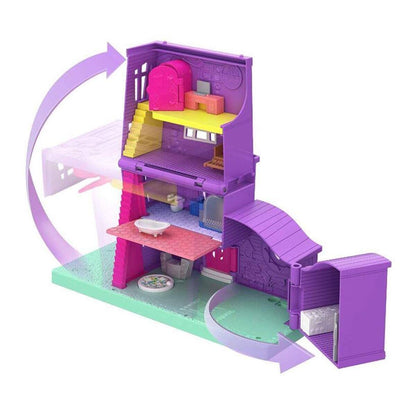 Mattel Polly Pocket Puppenhaus mit Zubehör