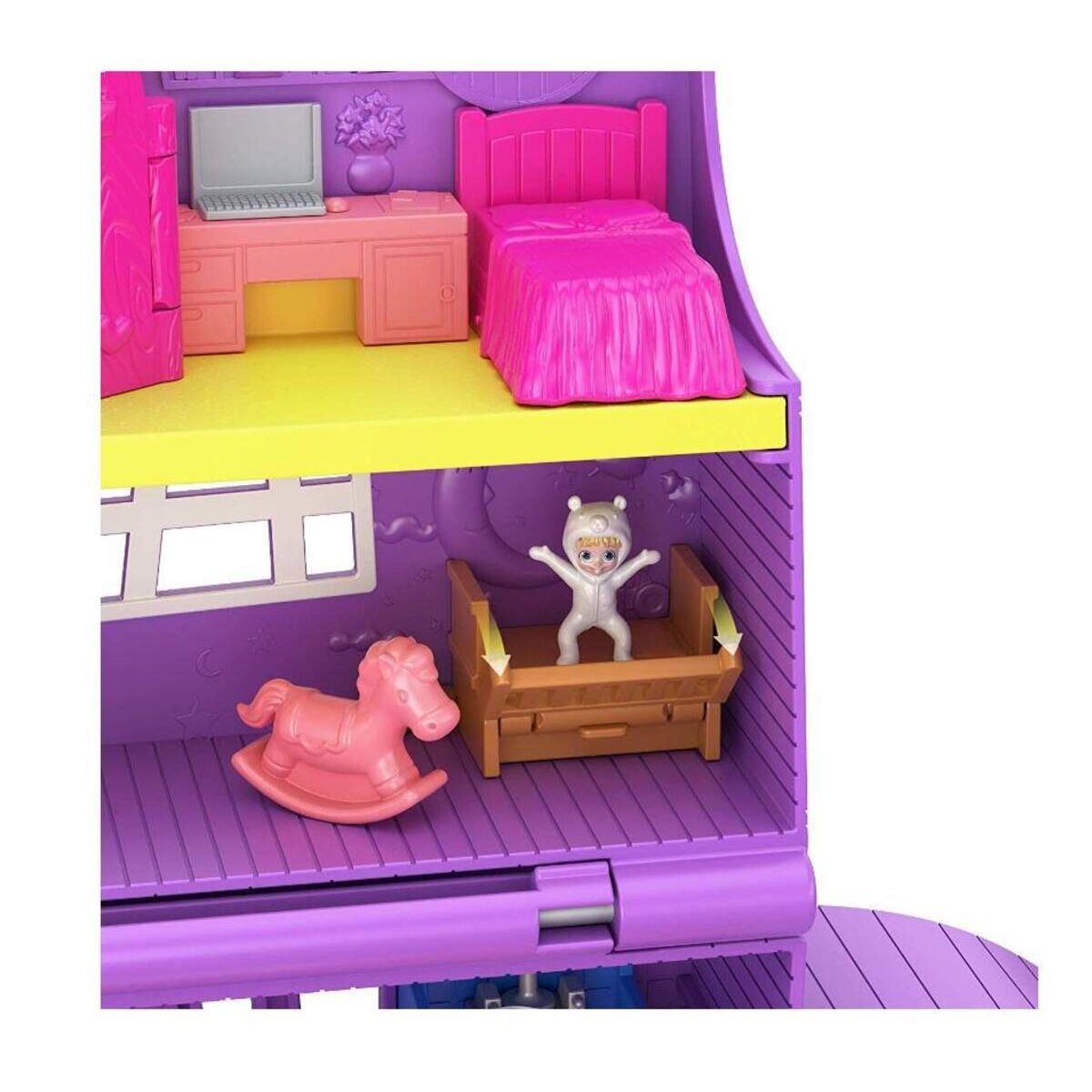 Mattel Polly Pocket Puppenhaus mit Zubehör