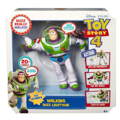 Mattel Toy Story 4 Super Action Buzz Lightyear, mit Sound und Aktionen, 17 cm