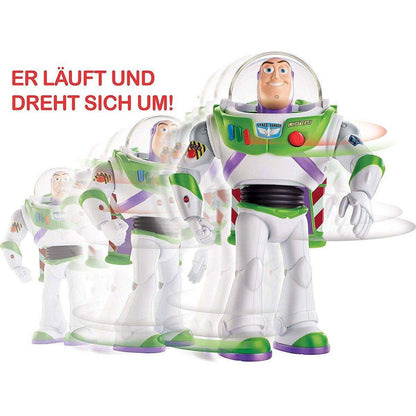 Mattel Toy Story 4 Super Action Buzz Lightyear, mit Sound und Aktionen, 17 cm