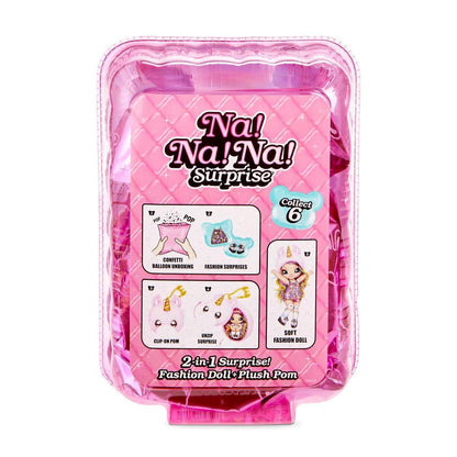 MGA Entertainment L.O.L. Surprise! Na! Na! Na! Surprise! Doll 2in1 Puppe mit Plüsch-Anhänger, 1 Stück, sortiert