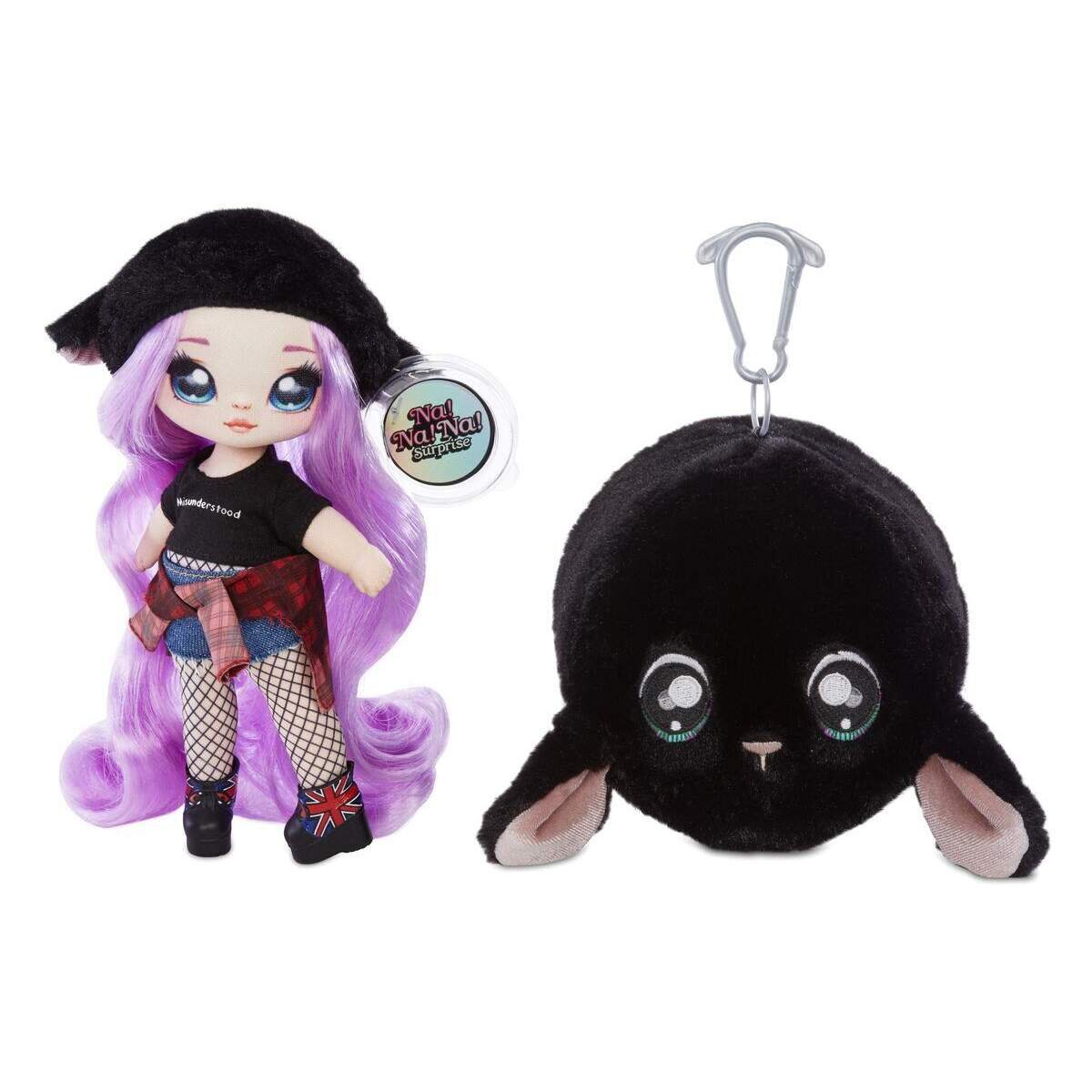 MGA Entertainment L.O.L. Surprise! Na! Na! Na! Surprise! Doll 2in1 Puppe mit Plüsch-Anhänger, 1 Stück, sortiert