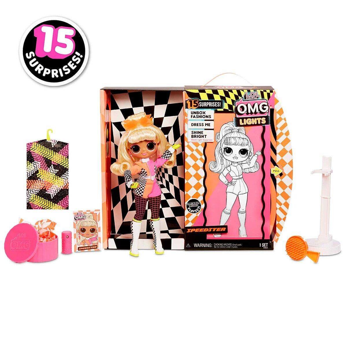 MGA Entertainment L.O.L. Surprise OMG Doll Lights Series- Speedster