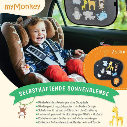 myMonkey Universal Auto Sonnenschutz für Kinder