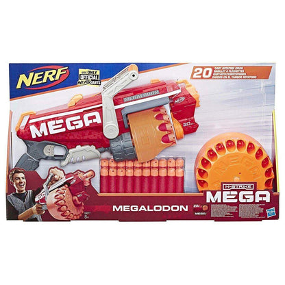 Nerf N-Strike Megalodon Blaster mit 20 Mega Whistler Darts