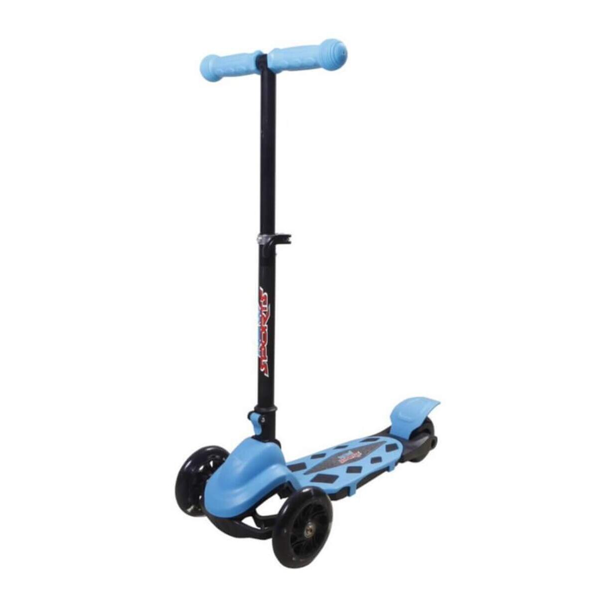 New Sports 3-Wheel Scooter Blau, klappbar, 110 mm