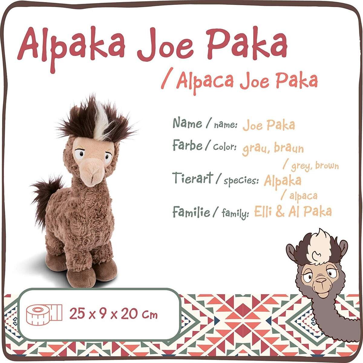 NICI Alpaka Joe Paka braun, 25 cm
