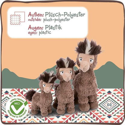 NICI Alpaka Joe Paka braun, 25 cm