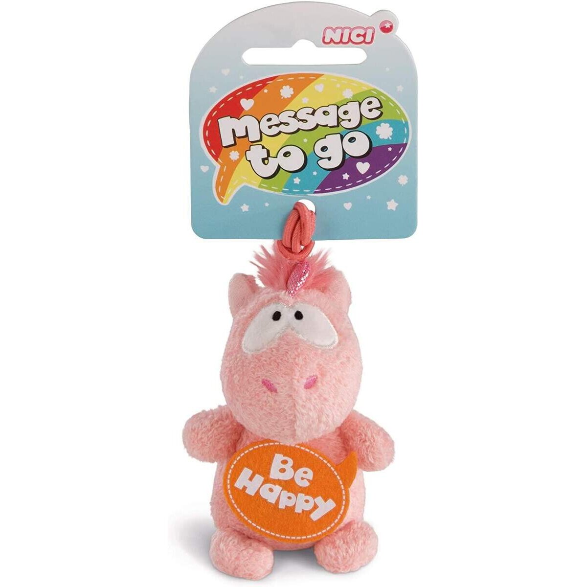 NICI Anhänger Einhorn Merry Heart "Be Happy", 8 cm