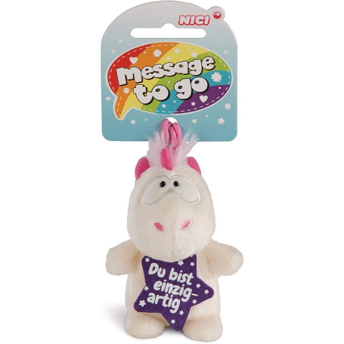 NICI Anhänger Einhorn Theodor Du bist einzigartig, 8 cm