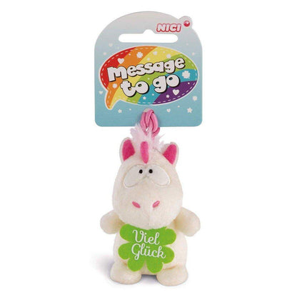 NICI Anhänger Einhorn Theodor "Viel Glück", 8 cm