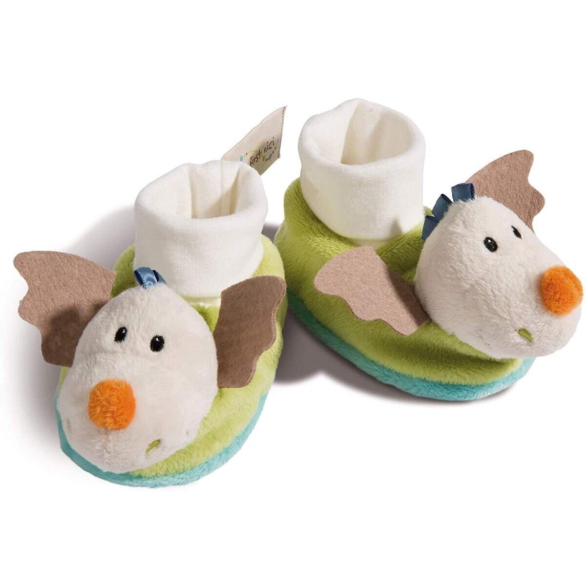 NICI Babyschuhe Plüsch Drache Dragilu mit Rassel