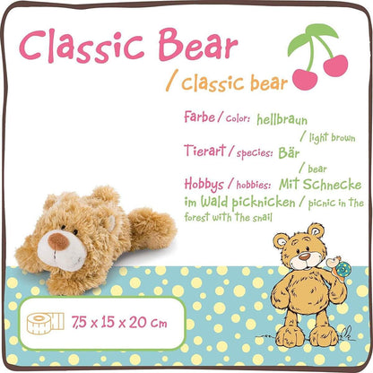 NICI Bär liegend goldbraun, 20 cm