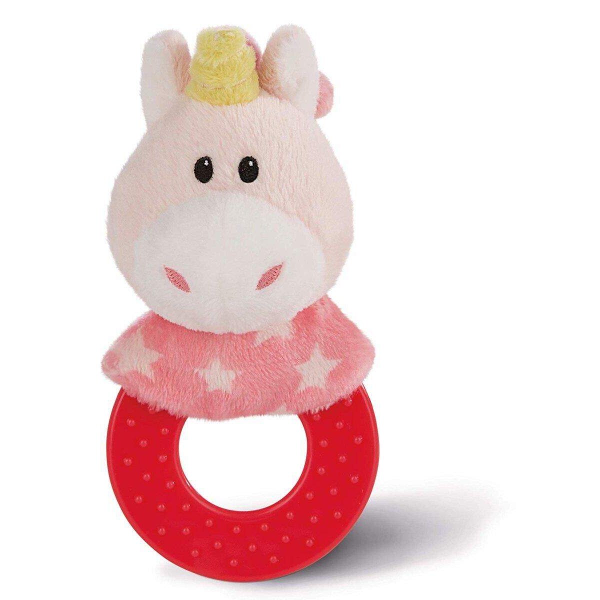 NICI Beißring Einhorn Stupsi, 12 x 6 cm