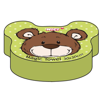 NICI Classic Bear Zauber-Handtuch, 30 x 30 cm