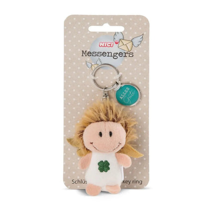 NICI Engel mit Kleeblatt 7cm Bb SA mit Anhänger "Alles Gute"