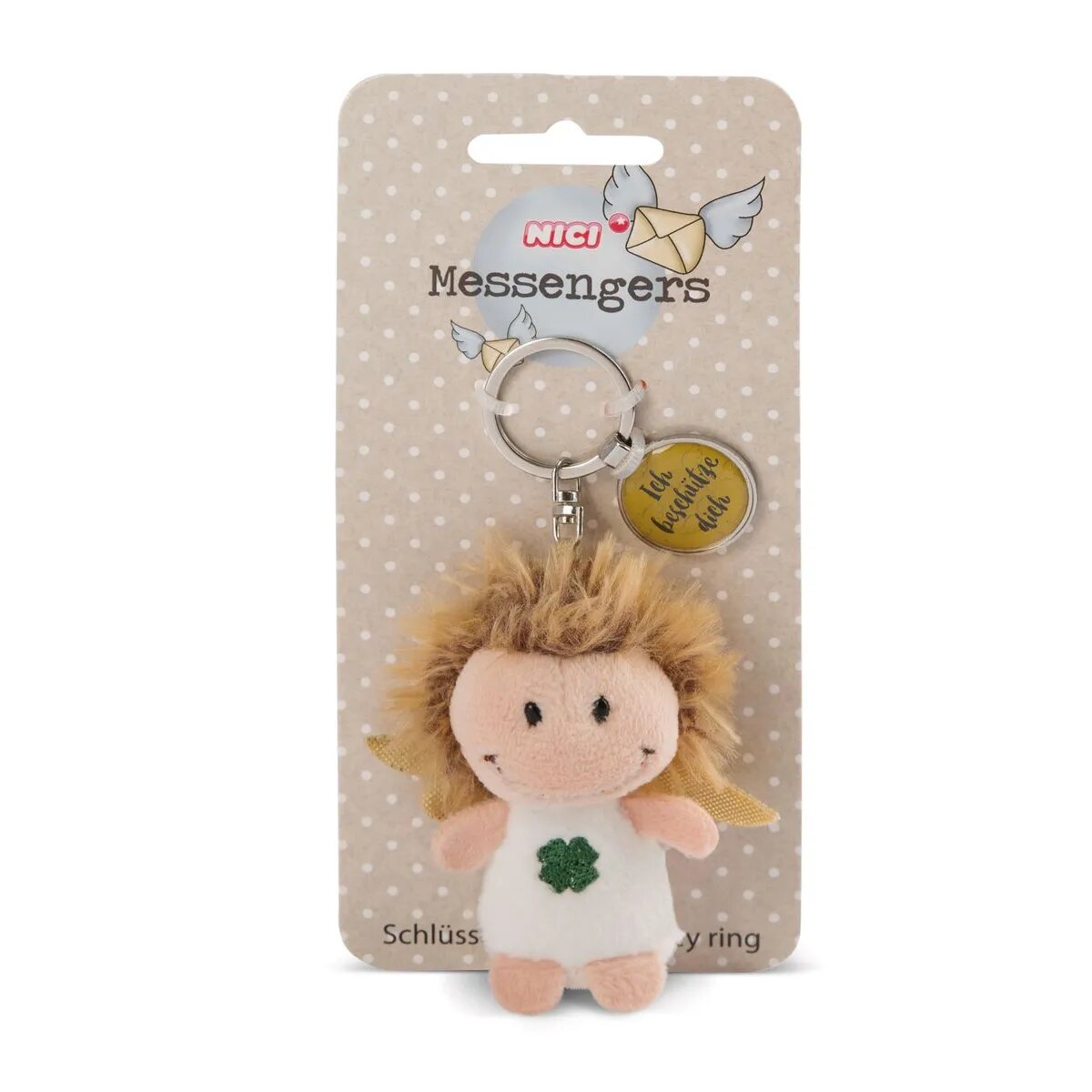 NICI Engel mit Kleeblatt 7cm Bb SA mit Anhänger "Ich beschütze dich"