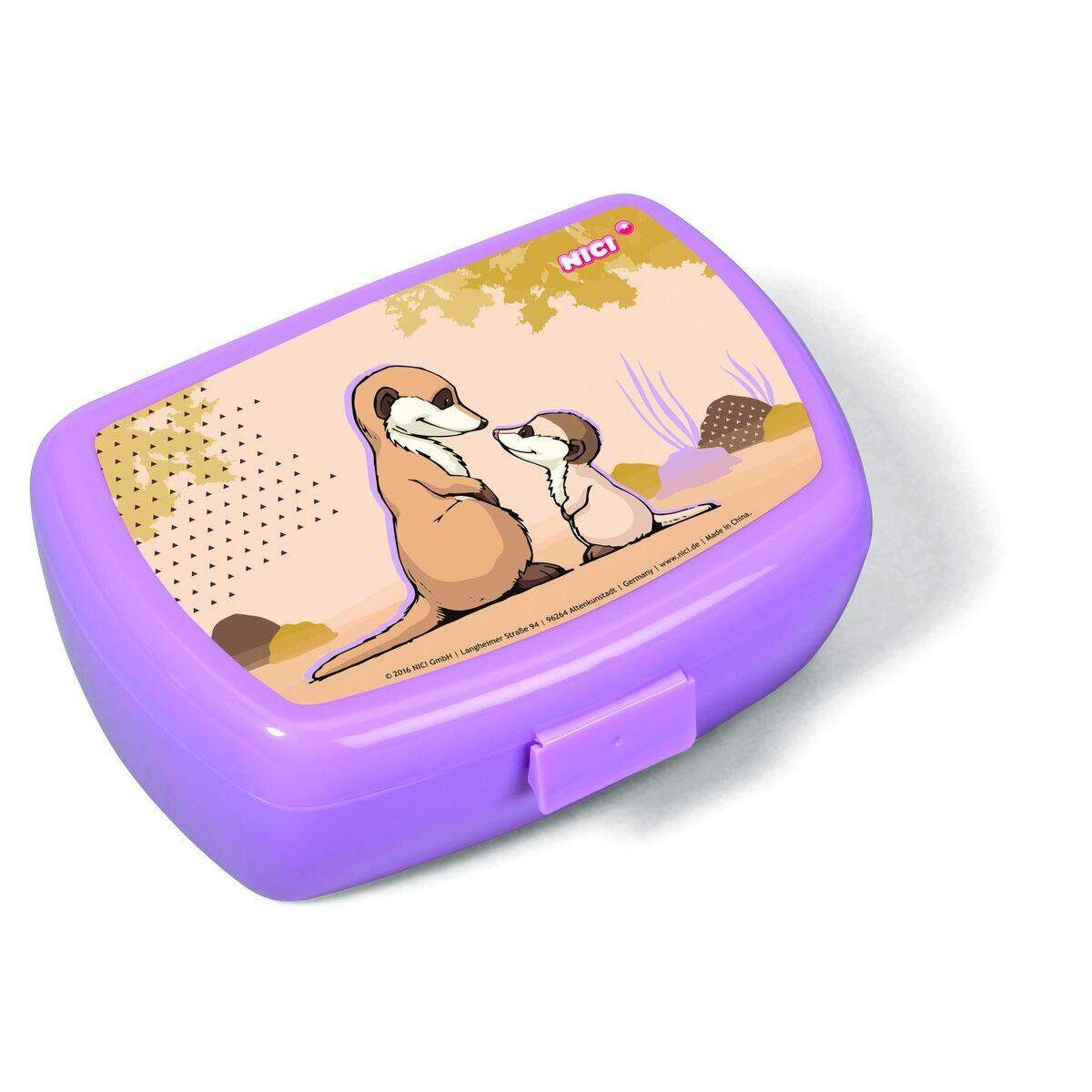 NICI Erdmännchen mit Kind Brotdose
