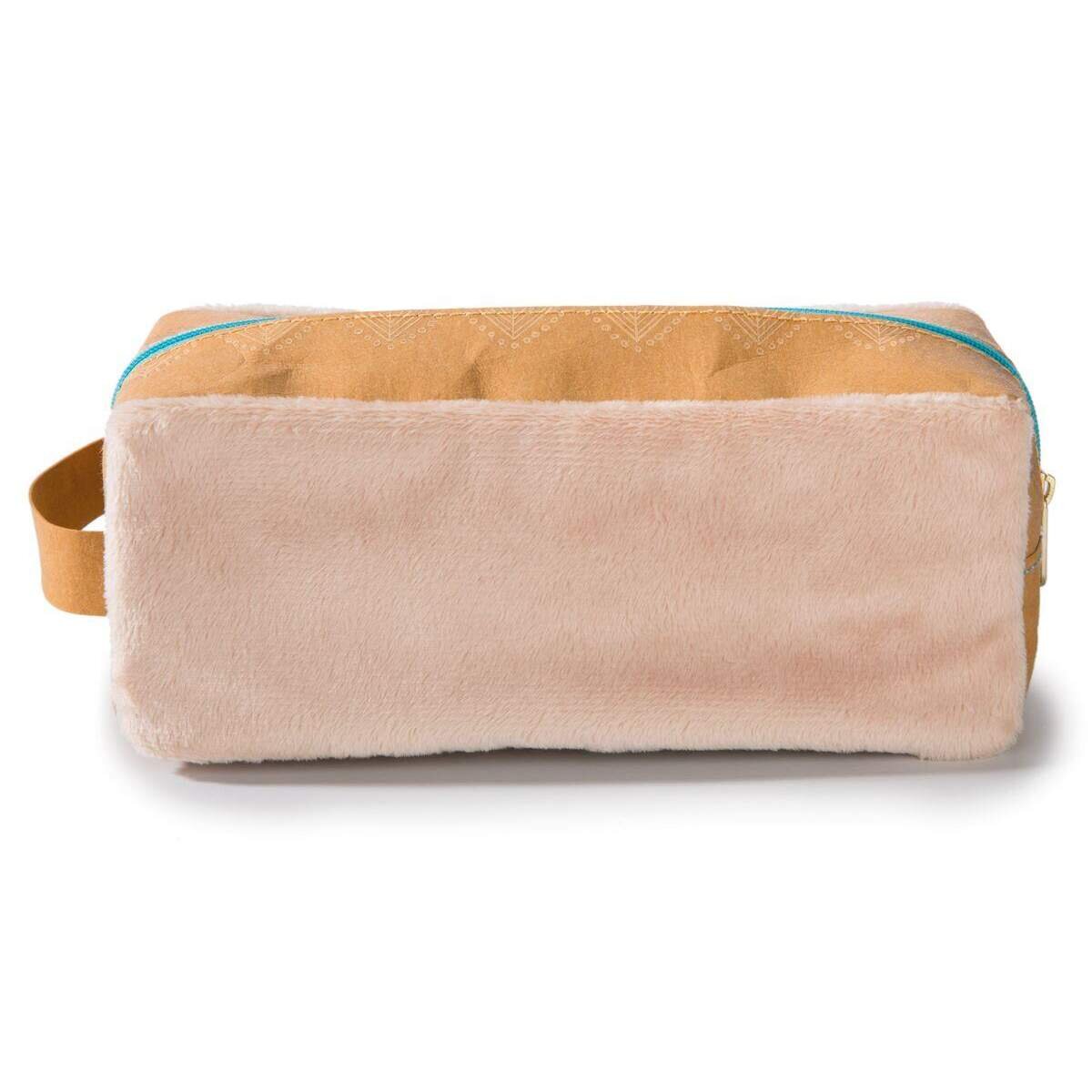 NICI Erdmännchen Stiftemäppchen mit veganem Leder, 19 x 8 cm