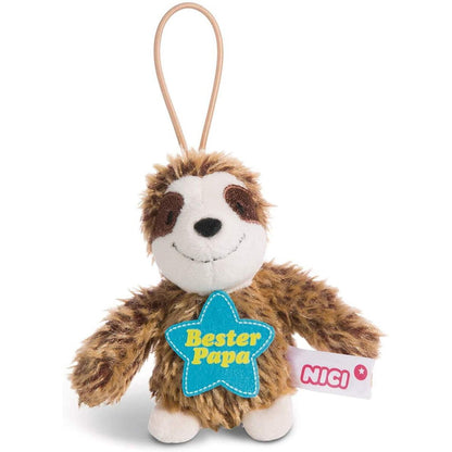 NICI Faultier Plüsch mit Loop und Spruch Bester Papa 8 cm