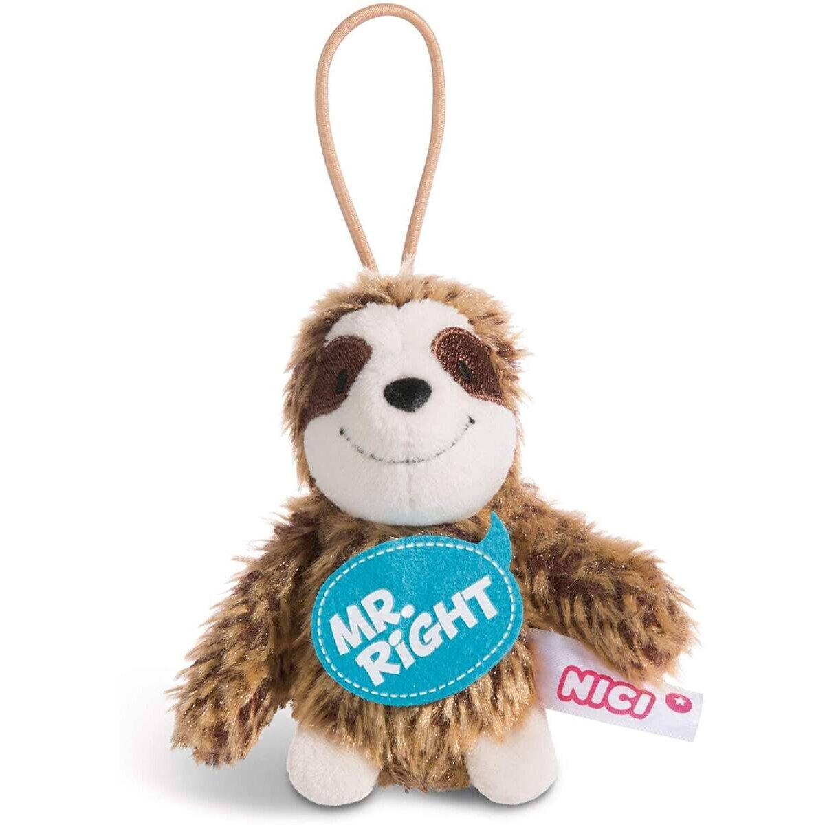 NICI Faultier Plüsch mit Loop Mr. Right 8 cm