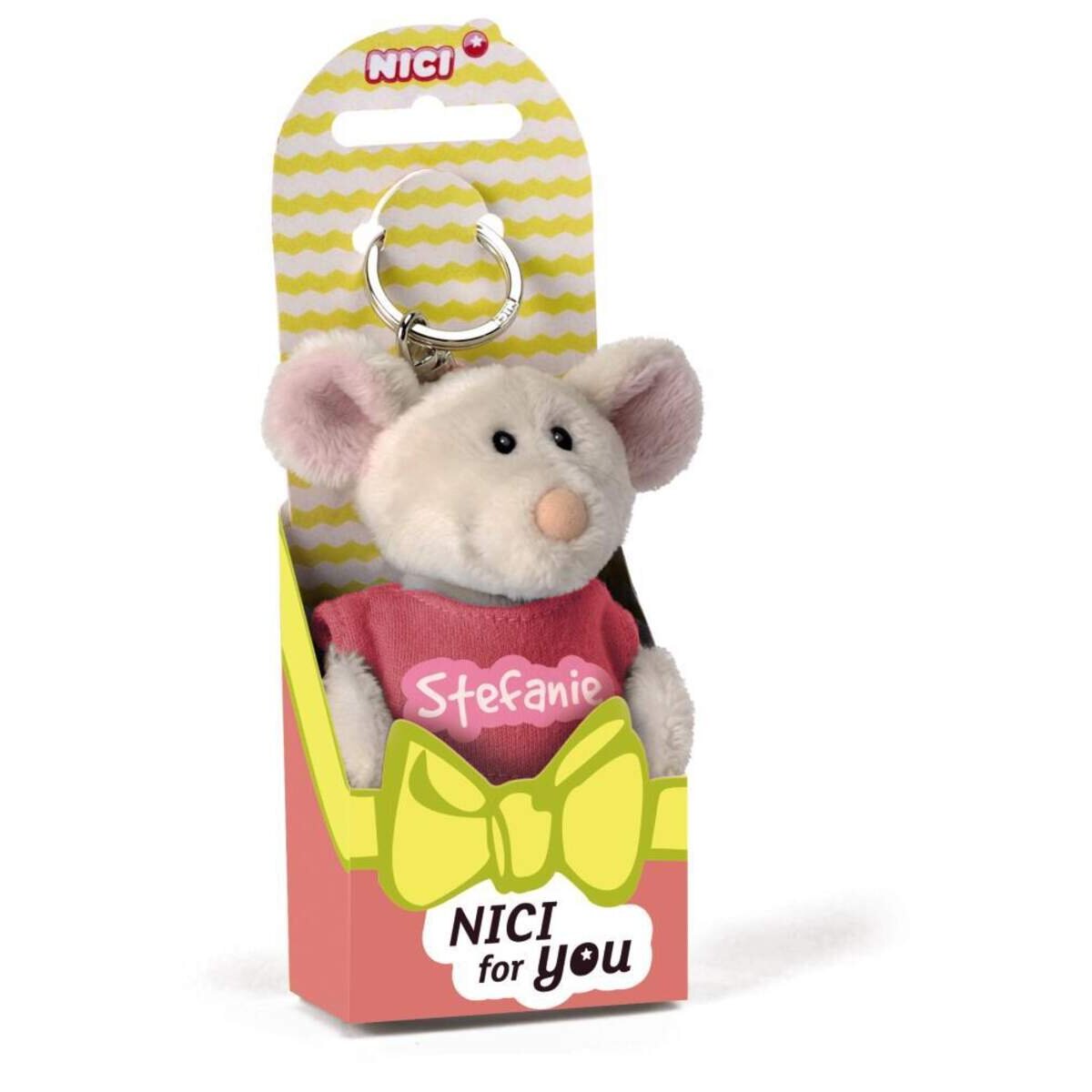 NICI for You Schlüsselanhänger Maus Stefanie mit T-shirt pink