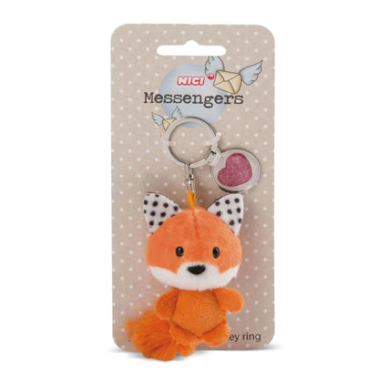 NICI Fuchs 7cm Bb SA mit Anhänger "Herz Symbol"
