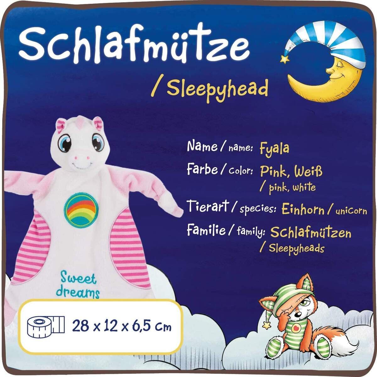 NICI Fyala von den Schlafmützen Schmusetuch, Sweet Dreams