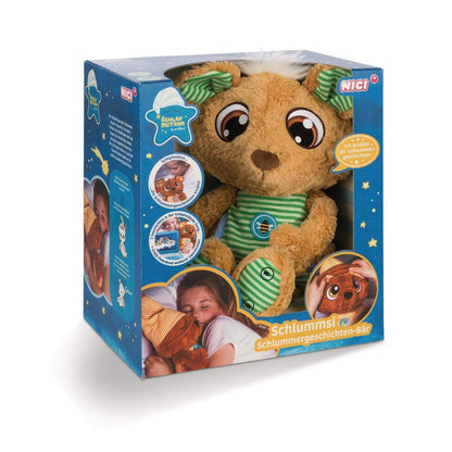 NICI Geschichtenerzähler Bär grün 38cm Schlummsi