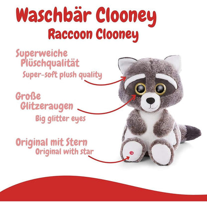 NICI Glubschi Das Original – Waschbär Clooney 45cm