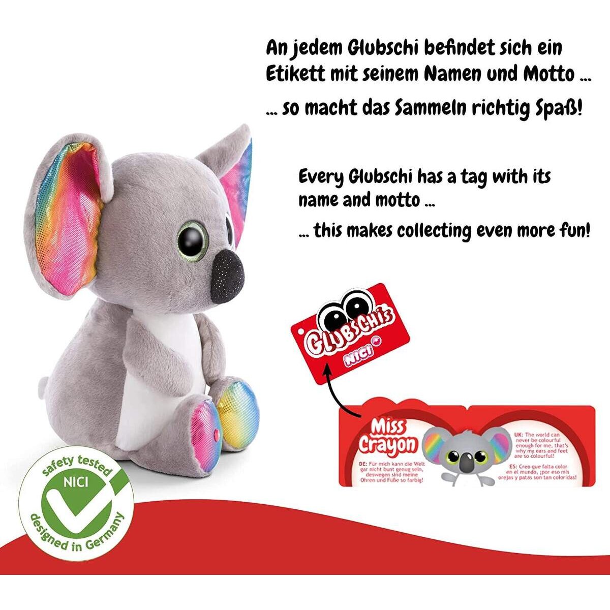 NICI Glubschis: Das Original – Glubschis Koala Miss Crayon 45cm