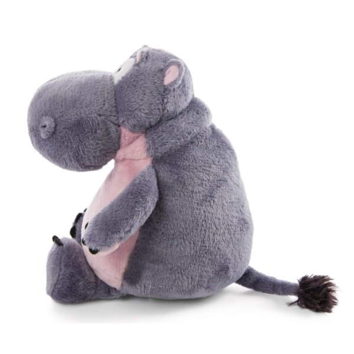 NICI GREEN Schlenker Kuscheltier Nilpferd DJ Nilbert Wild Friends, 20 cm