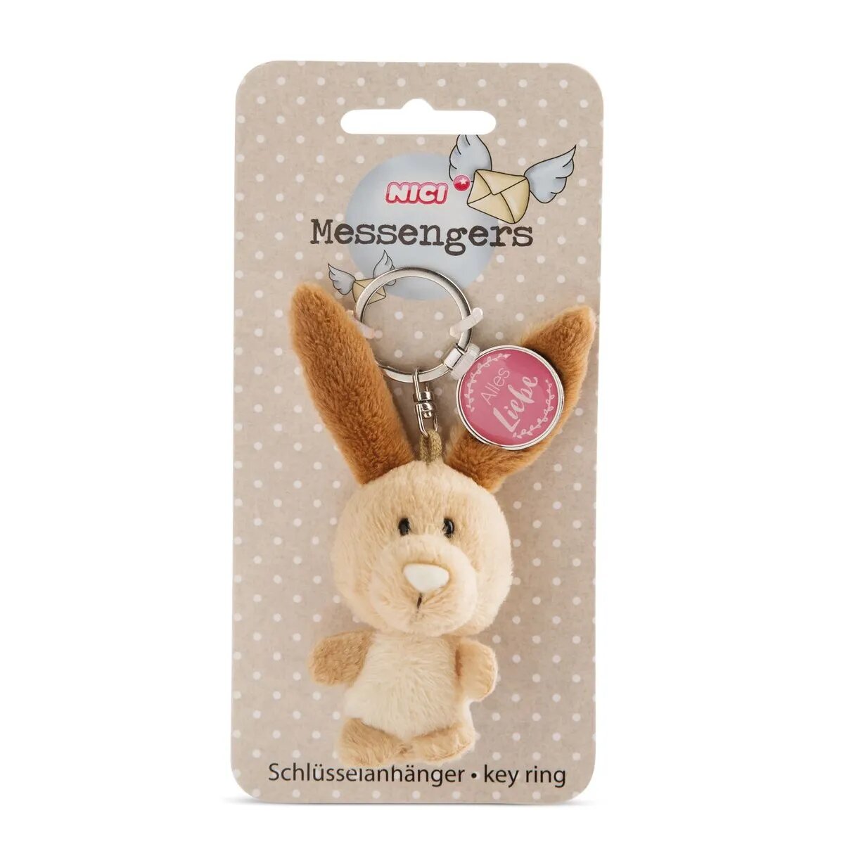 NICI Hase 7cm Bb SA mit Anhänger "Alles Liebe"