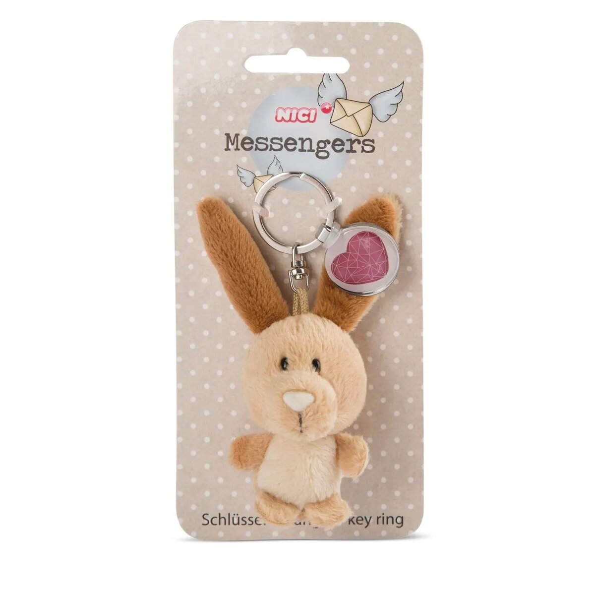 NICI Hase 7cm Bb SA mit Anhänger "Herz Symbol"