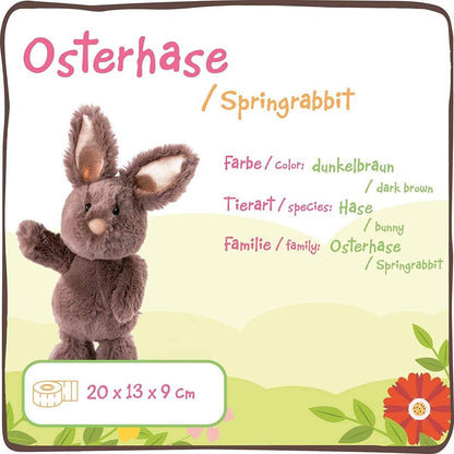 NICI Hase dunkelbraun Schlenker, 20 cm