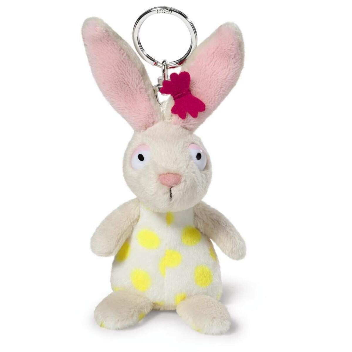 NICI Hase weiß Schlüsselanhänger, 10cm