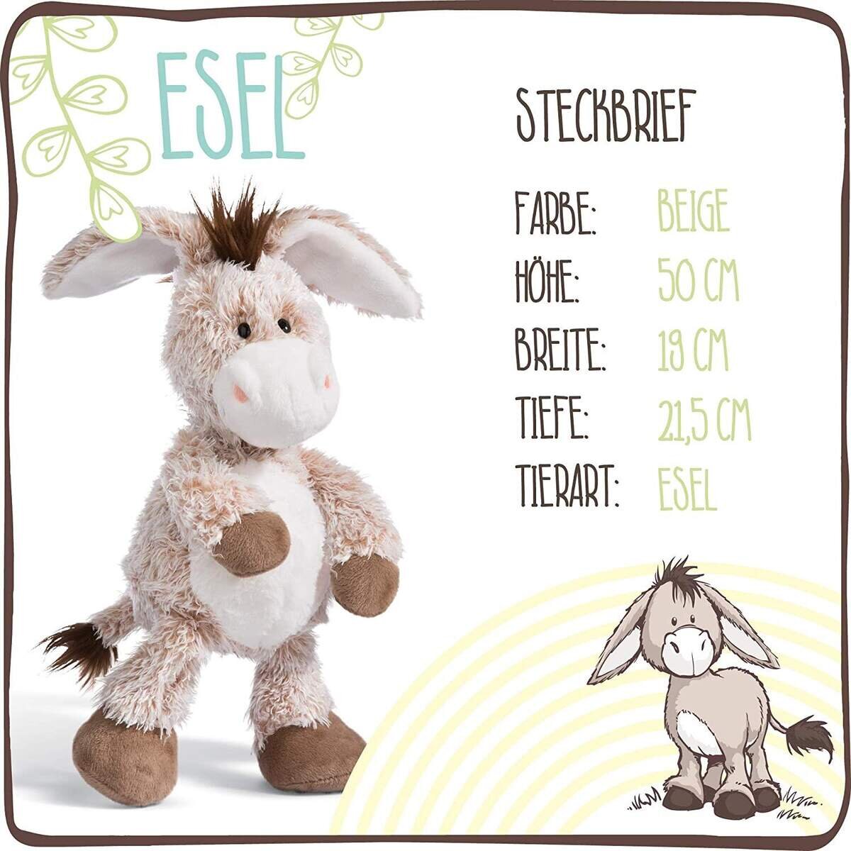 NICI Hello Spring Plüsch Esel Schlenker, ca. 50 cm