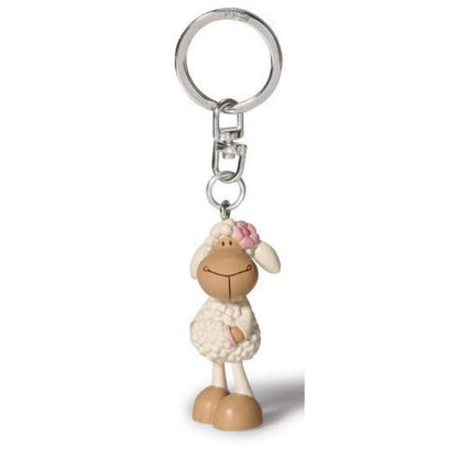 NICI Jolly Rosa PVC Figur 5 cm Schlüsselanhänger