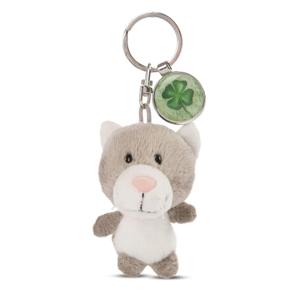 NICI Katze 7cm Bb SA mit Anhänger Kleeblatt