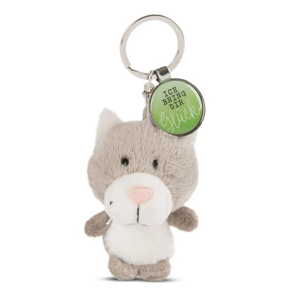NICI Katze 7cm Bb SA mit Anhänger "Ich bringe dir Glück"