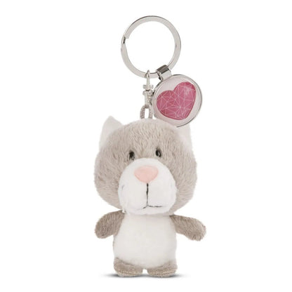 NICI Katze 7cm Bb SA mit Anhänger "Herz Symbol"