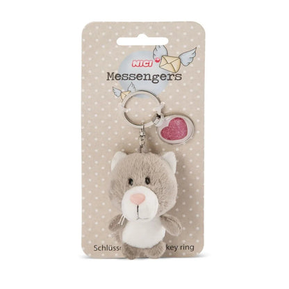 NICI Katze 7cm Bb SA mit Anhänger "Herz Symbol"