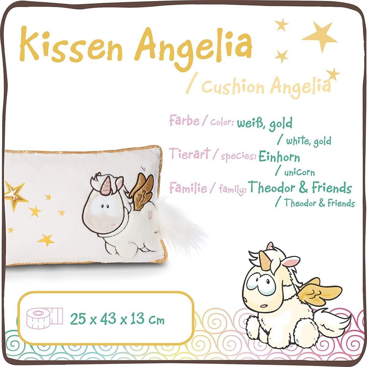 NICI Kuschelkissen Angelia mit Sternen 43 x 25 cm